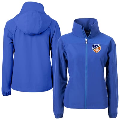  FC Cincinnati Cutter & Buck Women's Charter Eco Recycled Full-Zip Jacket - Blue